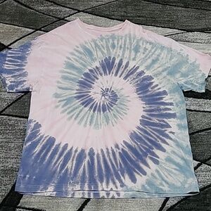 VS PINK 2020 TIE-DYE ONE-SIZE OVERSIZED TEE-SHIRT